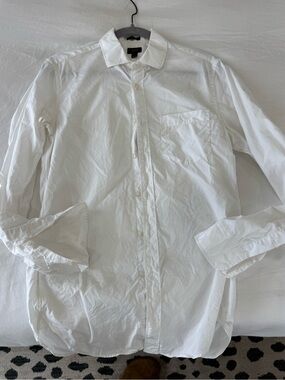 J. Crew Men's White Ludlow Suit Button-Up